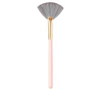 Pennello a ventaglio per il viso, a forma di ventaglio, strumento cosmetico per scolpire fard, applicazione precisa del trucco, pennelli per contouring, per scolpire evidenziare e sfumare