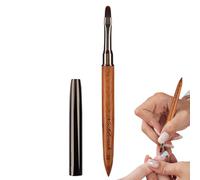 Pennello al dettaglio per, pennello per smalto per unghie | Pennelli con rivestimento sottile per unghie,Pennelli per unghie in legno di sandalo per uso domestico e salone di manicure professionale