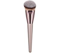 Pennello angolato per fondotinta, pennello sintetico di alta qualità, applicatore cosmetico per sfumare polvere liquida, brochas de maquillaje vegano, pennello a bolle (oro rosa, taglia unica)