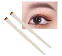 Pennello angolato per sopracciglia, 2 pezzi, professionale per trucco, setole morbide, sottili, oblique, strumento cosmetico