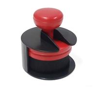 Pennello applicatore professionale per lucidare pneumatici, design ergonomico, per dettagli auto (rosso nero)