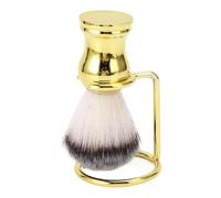 Pennello Barba per Capelli Sintetici con Manico Curvo, Generazione Efficiente di Schiuma, Pennello Ad Asciugatura Rapida con Supporto, Adatto per la Toelettatura degli Uomini