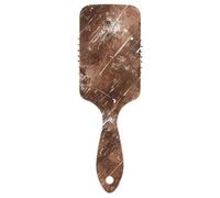 Pennello carino marrone screziato modello per capelli fini massaggiatore testa per capelli bagnati con manico ergonomico cepillo para cabello