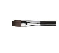 Pennello Casaneo Serie 5898 N.16 Piatto Manico Corto Fibra Sintetica | Da Vinci
