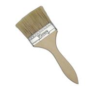 Pennello con manico in legno, Pennelli for pittura e scheggiature, vernice multiuso for macchie di, vernici, acquerelli, legno, pareti, mobili, detergente for pennelli, for(3 inch)