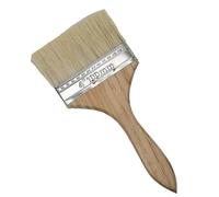 Pennello con manico in legno, Pennelli for pittura e scheggiature, vernice multiuso for macchie di, vernici, acquerelli, legno, pareti, mobili, detergente for pennelli, for(4 inch)