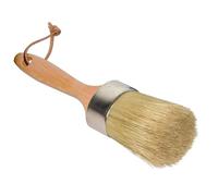 Pennello con manico in legno, Pennello for pittura a gesso e cera, grande strumento for con setole rotonde 2 in 1 for stencil for mobili fai da te, pennelli for domestica