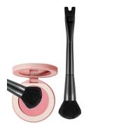 Pennello Contour,Pennello Fard 2 In 1 Per Guance - Strumento Cosmetico a Doppia Estremità a Forma U per Scolpire Definire Fondere e Contouring di Guance e Naso