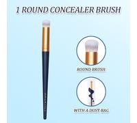 Pennello correttore, correttore senza giunture per occhiaie e rughe, pennello per trucco da applicare con le dita per imperfezioni del viso, adatto per principianti, make-up artist, regali per appunta