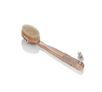 Pennello da bagno massaggio setola di cinghiale scrubber staccabile massaggio in bagno esfoliante macchia LOOFAHS spazzola per il del corpo spazzola da doccia Di legno