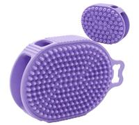 Pennello da bagno per cani, spazzola per il lavaggio del cane a doppio lato con un gancio per appenderlo, pulizia degli animali domestici | La nostra spazzola per il bagno per cani dispone di pennelli