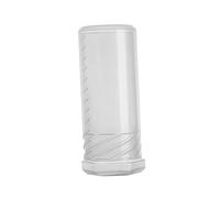 Pennello da barba Custodia da viaggio Tubo Portaspazzole da barba portatile Supporto trasparente regolabile Dimensioni leggere per toelettatura Regalo Fidanzato Festival