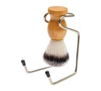 Ｚｉａｌｏｆｉ Pennello Da Barba Da Uomo con Supporto in Acciaio Inossidabile, Regalo per La Cura Della, Accessori Dal Design Ergonomico, Manico in Legno