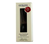 Pennello da barba Gold badger in pelo di tasso sintetico nero