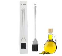 Pennello da Cucina | Spalmatore Termoresistente Con Dispensatore - Pennello per Burro con Manico in Acciaio e Testa Removibile,Per Cucina, Forno, Griglia, Barbecue, Carne, Verdura