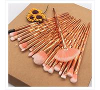 Pennello da trucco 10 / 20pcs Diamond Makeup Brushes Set Powder Foundation Blush Blush Blaxing Eye Shadow Lip Cosmetic Beauty Make Up Brush Tool Kit Pennello da trucco mac (Size : Rose Gold)