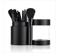 Pennello da trucco 12 Pennello trucco Set Set Foundation Polvere Eye Shadoice Sopracciglio Eyelash Makeup Brush Set Box Makeup Beauty Tool Professional Pennello da trucco mac (Size : Leather bucket b