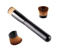 Pennello da trucco per fondotinta liquido, con parte superiore piatta, perfetto per miscelare liquidi, creme o cosmetici in polvere per il viso nero 2 bello e pratico