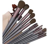 Pennello di trucco Strumento di bellezza Correttore Trucco Pennelli Strumento Con Per Caso Occhio Trucco Pennelli Set Di 13 Per Sopracciglio Eyeli