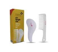 pennello districante e pettine - il miglior detangler per capelli per non più grovigli, niente più lacrime (Bianca)