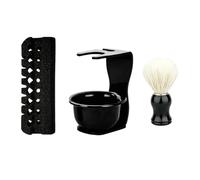 Pennello e da Rasatura Kit con Supporto per la Cura della Barba con Spugna | Set e Pennello da Barba Uso Domestico, Viaggio, Hotel, , Salone, Bagno, Doccia
