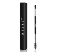 Pennello e Pettine per Sopracciglia, Professionale a Doppia Estremità Angolata per Sopracciglia e Pennello per Ciglia,Tintura per Sopracciglia set Pennelli Makeup Professionali-2 pezzo