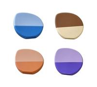 Pennello ergonomico per fondotinta, strumento in silicone per routine di trucco igienico e regimi di cura della pelle Pennello per fondotinta in silicone