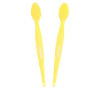 Pennello esfoliante per labbra, in silicone, a doppia faccia, per un aspetto più liscio e pieno, giallo, 2 pezzi