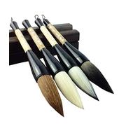 Pennello for calligrafia calligrafia cinese a pelo di lupo, penne for calligrafia, penne a pennello, 4 pezzi Pennello for calligrafia grande diverso Pennello for scrittura Pennello for disegno Sumi fo