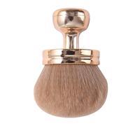Pennello grande per il corpo, fibra sintetica e ABS, testa dorata 3 in rosa, applicatore self tanner per polvere, blush, fondotinta, bronzer | Legs, Back, Face Makeup