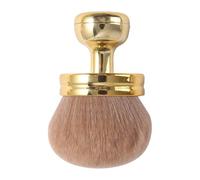 Pennello grande per il corpo, fibra sintetica e ABS, testa dorata 3 in rosa, applicatore self tanner per polvere, blush, fondotinta, bronzer | Legs, Back, Face Makeup