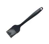Pennello in silicone 100% nero, resistente al calore, ideale per cucinare, cuocere e applicare salse o glasse.