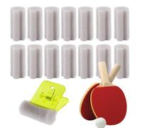 Pennello in spugna per colla da pong - Confezione da 15 pezzi assorbenti di ricambio professionali a base d'acqua | Applicatore di salviette adesive per racchette - Per adulti principianti e prof