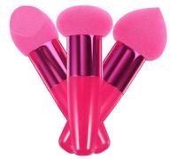 Pennello Make Up a Spugna 3 Pezzi Lattice, Applicatore Creativo | Fit sulla Curva del Viso, Uso Pratico, Formato Compatto per Ritocchi e Stesura Uniforme