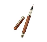 Pennello multiuso in metallo per calligrafia, con punta in pelo di lupo e penna stilografica per calligrafia dal design adatto ai viaggi