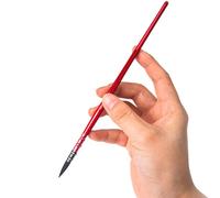 Pennello per acquerello, manico in legno, setole in nylon, per dettagli raffinati, pittura ad olio acrilica, da viaggio