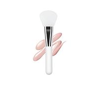 Pennello per Applicazione Maschere Viso, Testina Bianca in Silicone Morbido a Forma di Ventaglio Strumento Cosmetico per Lotion Corpo, Maschere a Base di Fango, Argilla, Carbone