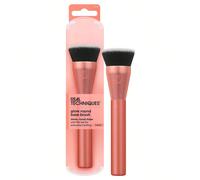 Pennello per base trucco tondo Glow di Real Techniques, per trucco liquido e in crema, pennello piatto per fondotinta per sfumare e uniformare la copertura, setole sintetiche dense, vegano e senza cru
