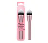 Pennello per blush Tecniche di Potere Pigmento Real Techniques, pennello per guance per blush liquido e in crema, setole sintetiche dense, forma puntuta unica per un'applicazione precisa, vegano e sen