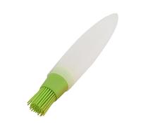 Pennello per bottiglie, pennello per olio di silicone, bottiglia con pennello, pennello portatile in silicone con coperchio per condimenti per insalata, cucina, cottura e cottura