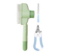 Pennello per cani e gatti - pettinatura dannosa professionale lunghi/corti - pettinatura mortale per gattino - pennello multifunzione portatile per capelli lunghi con pulsante di liberazione