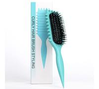 Pennello per Capelli Ricci Definire, Ricciolo Definire Spazzola per Capelli Ricci,bounce curl spazzola originale (#verde, striscia)