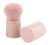 Pennello per cipria, pennello per arrossire retrattile - strumento portatile blush, applicatore cosmetico compatto per viaggi e casa