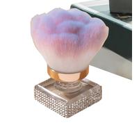 Pennello per cipria, pennello per polvere per unghie, 7 x 4 cm, setole morbide, strumento per il trucco, multiuso, per evidenziare la pulizia delle unghie per manicure e pedicure