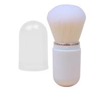 Pennello per cipria retrattile, pennello per fondotinta retrattile, pennello per trucco, pennello per trucco portatile, compatto e portatile retrattile per applicazione sfondo di viaggio,