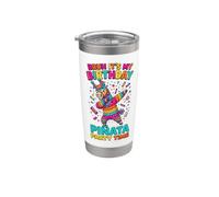 Pennello per compleanno Pinata It's My Birthday Party Birthday Kids Bicchiere termico in acciaio inox doppia parete