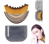 Pennello per contorno linfatico, spazzola per il viso a secco, massaggiatore per drenaggio linfatico per scolpire viso, mento e mascella, progettato ergonomicamente per adattarsi alla pelle con