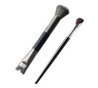 Pennello per contouring, angolato, con setole sintetiche, a forma di U, accessori per il trucco, per scolpire e definire evidenziare le sbavature