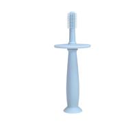 Pennello per denti in silicone - Spazzola per allenamento a 360° 100% silicone per uso alimentare, base di aspirazione per gomma massaggiatore per gomme per bambini, spazzola per denti da allenamento