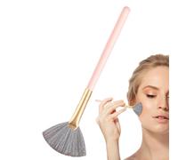 Pennello per evidenziatore, Pennello a ventaglio,Pennello per evidenziatore a ventaglio | Strumento per scolpire il fard, applicazione precisa del trucco, pennelli per contorni a setole morbide per sc